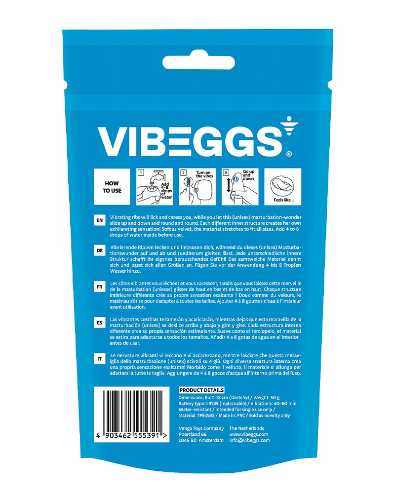 VIBEGGS - Candy Curves - Vibrerende Masturbatie Sleeve èn Vinger Vibrator - Wit-laced-up.nl