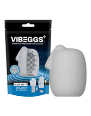 VIBEGGS - Blow Misty - Vibrerende Masturbatie Sleeve èn Vinger Vibrator - Wit-laced-up.nl