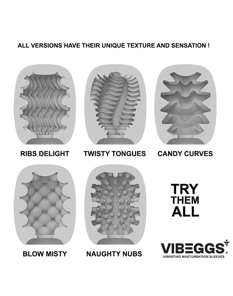 VIBEGGS - Blow Misty - Vibrerende Masturbatie Sleeve èn Vinger Vibrator - Wit-laced-up.nl
