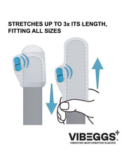 VIBEGGS - Blow Misty - Vibrerende Masturbatie Sleeve èn Vinger Vibrator - Wit-laced-up.nl