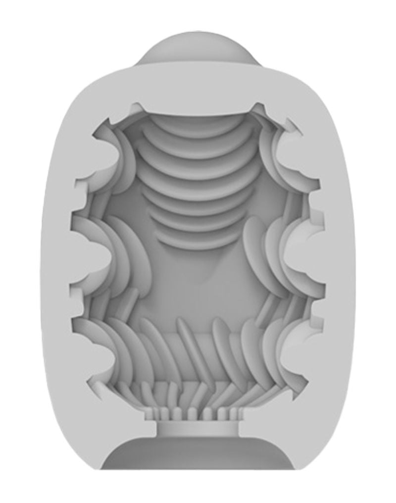 VIBEGGS - Ribs Delight - Vibrerende Masturbatie Sleeve èn Vinger Vibrator - Wit-laced-up.nl
