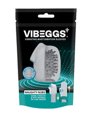 VIBEGGS - Naughty Nubs - Vibrerende Masturbatie Sleeve èn Vinger Vibrator - Wit-laced-up.nl