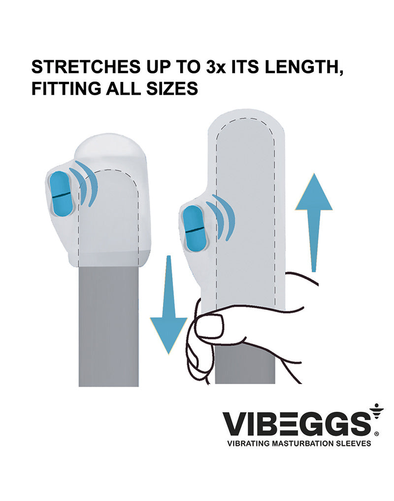 VIBEGGS - Naughty Nubs - Vibrerende Masturbatie Sleeve èn Vinger Vibrator - Wit-laced-up.nl