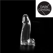 Dark Crystal - Dildo met Balzak - 21 x 6 cm - Transparant-Erotiekvoordeel.nl