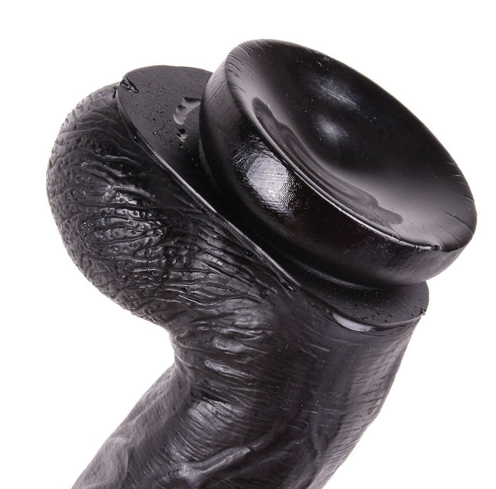 Dinoo - XL Dildo - Kong - 26 x 4.5 cm - Zwart-Laced-up.nl