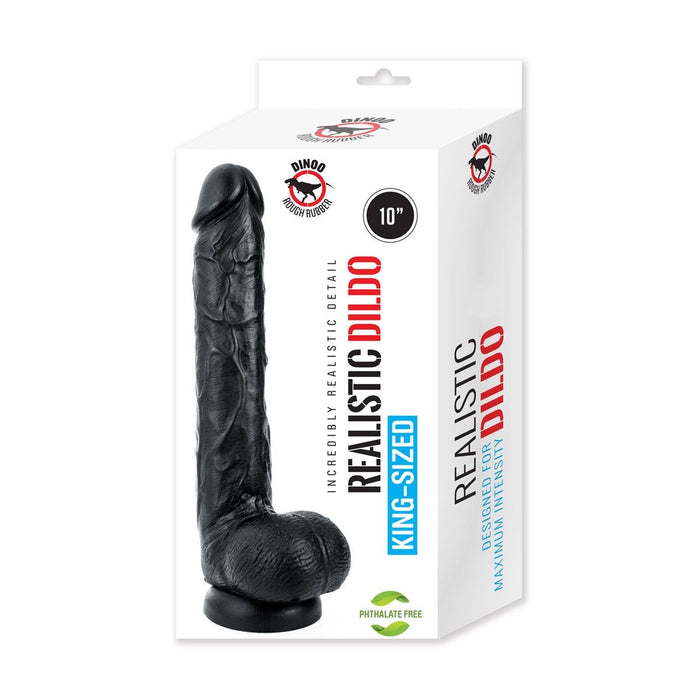 Dinoo - Kong - XXL Dildo - 26 x 4.5 cm - Zwart-Erotiekvoordeel.nl