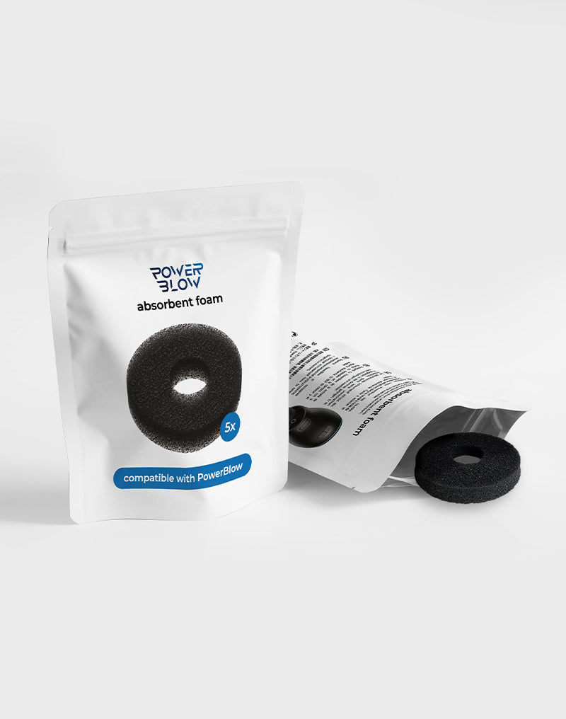 Kiiroo - Powerblow Absorbent Foam 5 Pack - Zwart-laced-up.nl