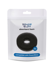 Kiiroo - Powerblow Absorbent Foam 5 Pack - Zwart-laced-up.nl