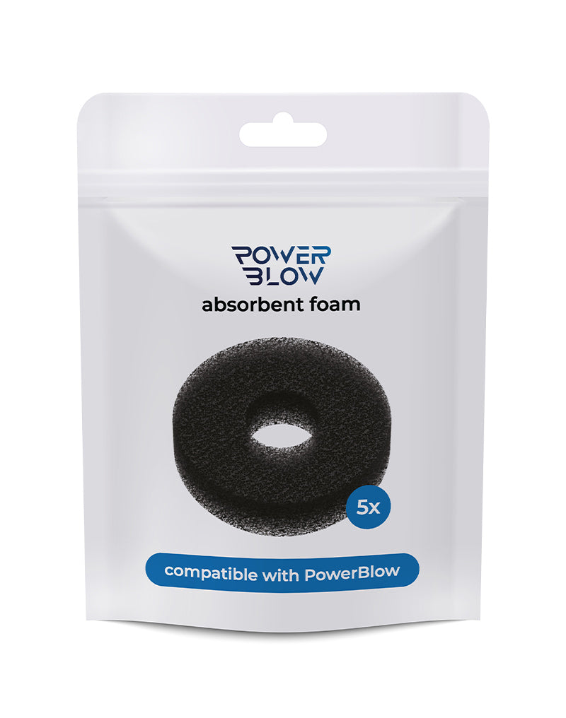 Kiiroo - Powerblow Absorbent Foam 5 Pack - Zwart-laced-up.nl