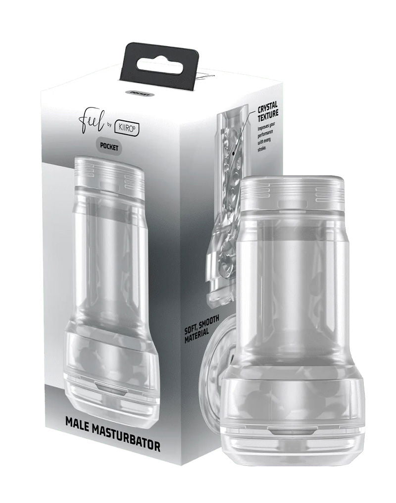 Kiiroo - Feel Pocket Stroker Crystal - Transparant-laced-up.nl