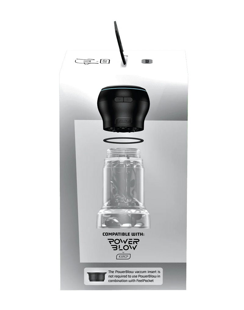 Kiiroo - Feel Pocket Stroker Crystal - Transparant-laced-up.nl