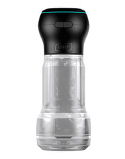 Kiiroo - Feel Pocket Stroker Crystal en Powerblow Combo - Zwart/Transparant-laced-up.nl