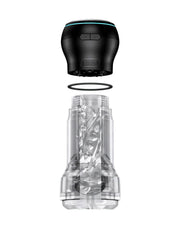 Kiiroo - Feel Pocket Stroker Crystal en Powerblow Combo - Zwart/Transparant-laced-up.nl