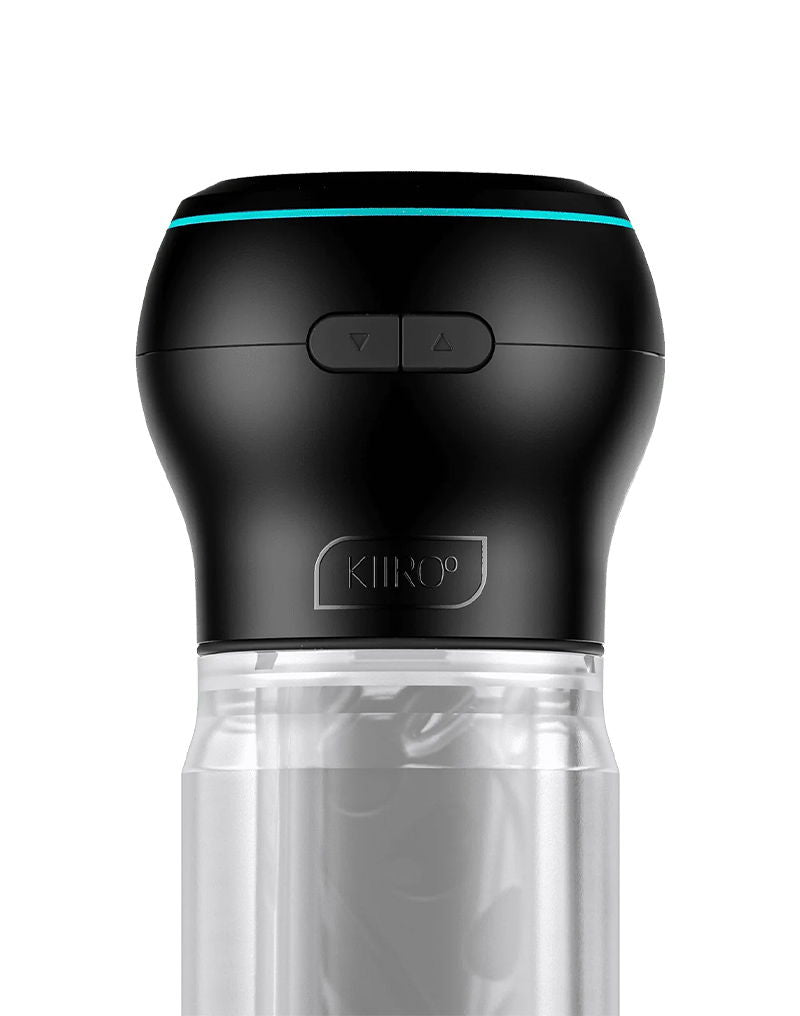 Kiiroo - Feel Pocket Stroker Crystal en Powerblow Combo - Zwart/Transparant-laced-up.nl