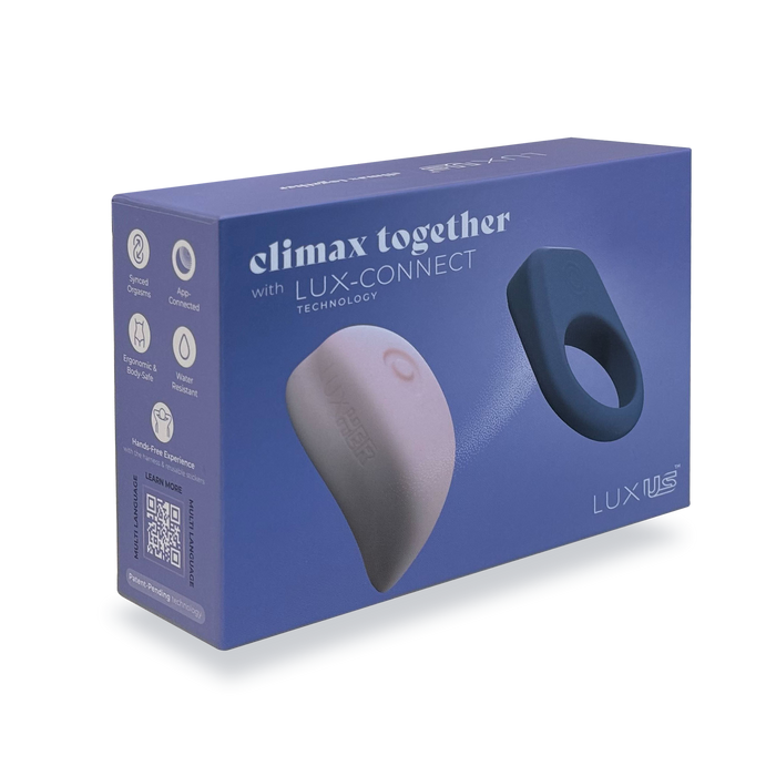 Luxus - Interactieve Sex Toys voor koppels- App Control - roze/blauw-Erotiekvoordeel.nl