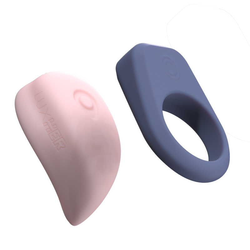 Luxus - Interactieve Sex Toys voor koppels- App Control - roze/blauw-laced-up.nl