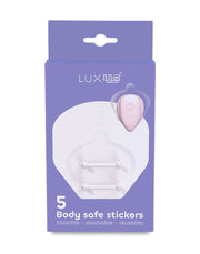 Luxus - Zelfklevende Stickers voor de Luxus Vibrator - 5 stuks - Transparant-laced-up.nl