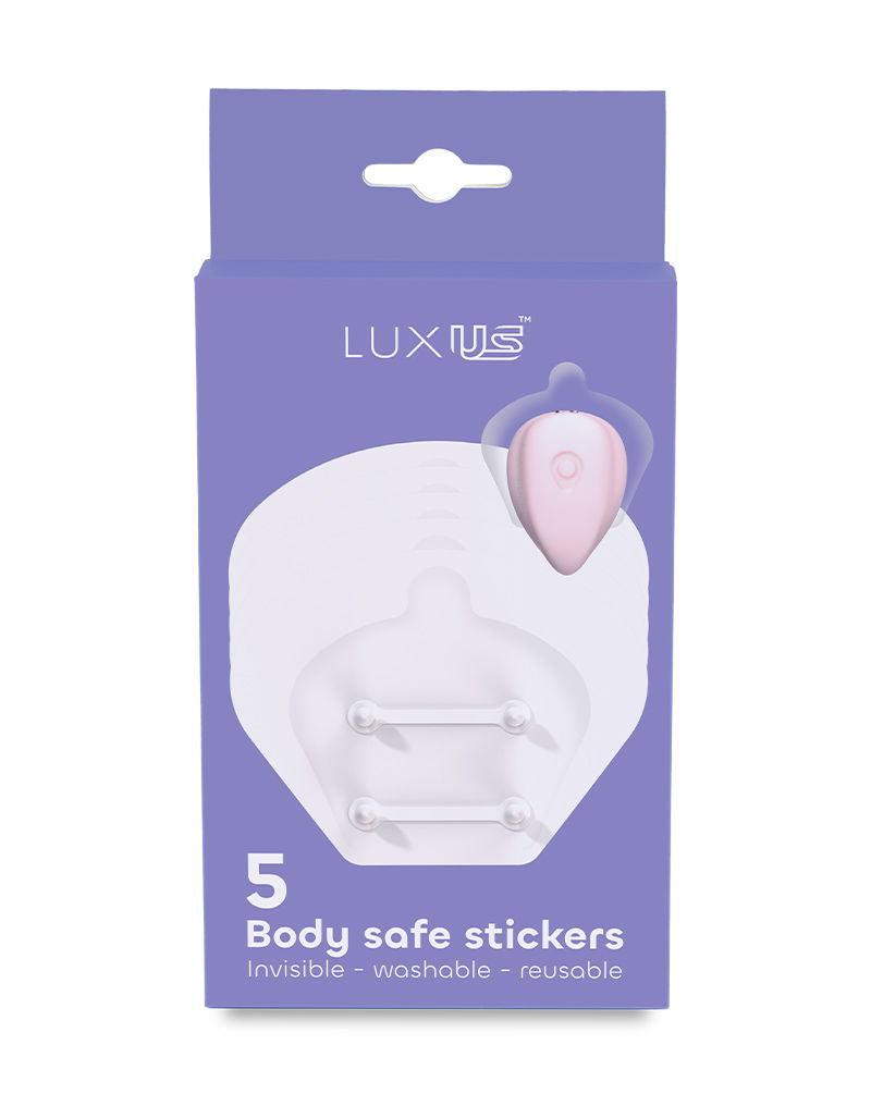 Luxus - Zelfklevende Stickers voor de Luxus Vibrator - 5 stuks - Transparant-laced-up.nl