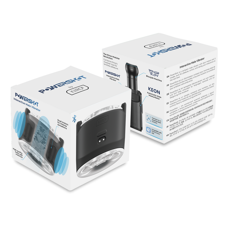 Kiiroo - Powershot - Interactieve Vibrator voor Mannen - Zwart - Ook te combineren met de Keon en/of Kiiroo Strokers-laced-up.nl