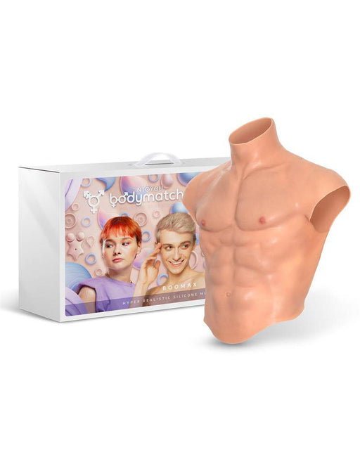 Bodymatch - Boomax - Hyperrealistisch Siliconen Mannelijk Bovenlichaam - Lichte Huidskleur-Laced-up.nl