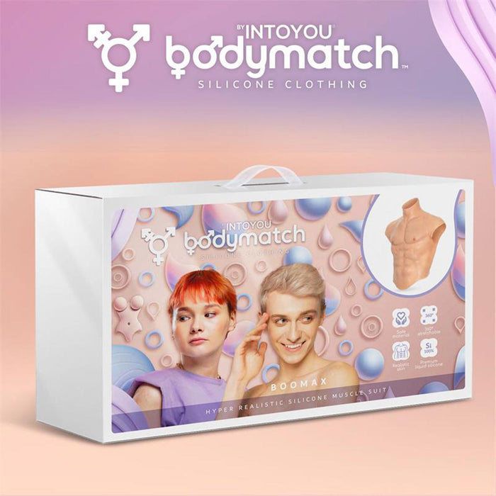 Bodymatch - Boomax - Hyperrealistisch Siliconen Mannelijk Bovenlichaam - Lichte Huidskleur-Laced-up.nl