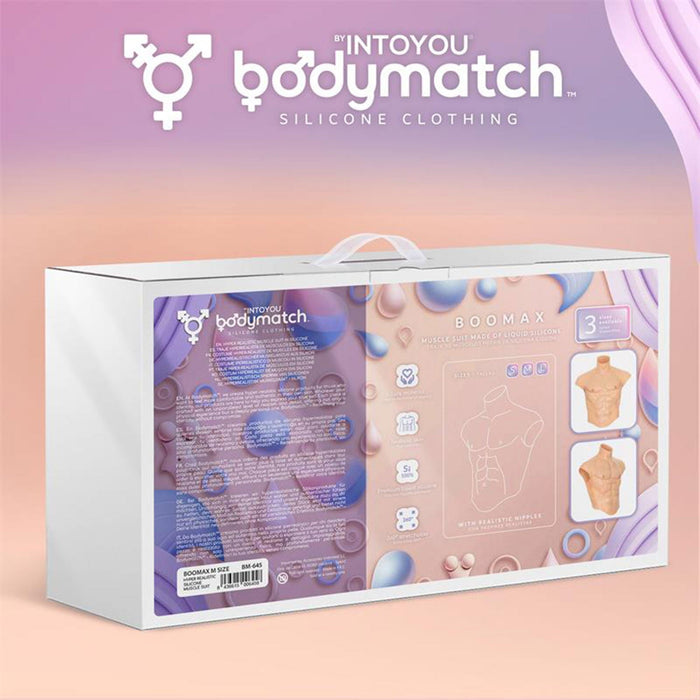 Bodymatch - Boomax - Hyperrealistisch Siliconen Mannelijk Bovenlichaam - Lichte Huidskleur-Laced-up.nl