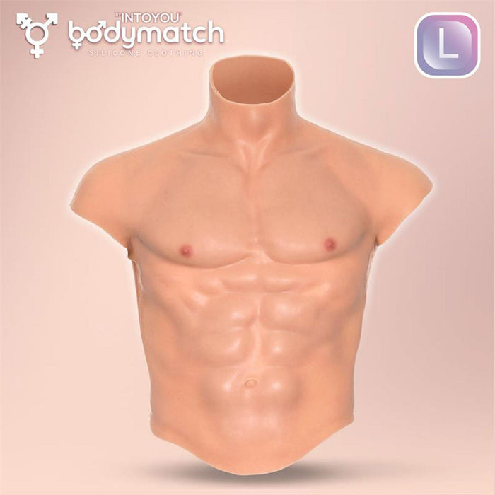 Bodymatch - Boomax - Hyperrealistisch Siliconen Mannelijk Bovenlichaam - Lichte Huidskleur-laced-up.nl