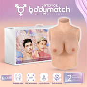 Bodymatch - Booskin - Realistische Siliconen Borstprothese - Lichte Huidskleur-Laced-up.nl