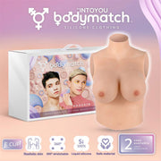 Bodymatch - Booskin - Realistische Siliconen Borstprothese - Lichte Huidskleur-Laced-up.nl
