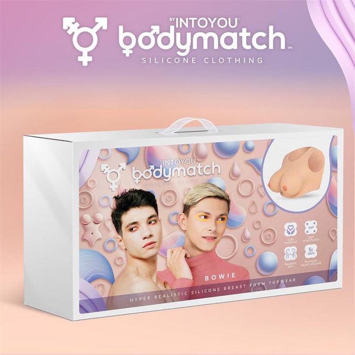 Bodymatch - Bowie - Realistische Siliconen Borstprothese - Lichte Huidskleur-Erotiekvoordeel.nl