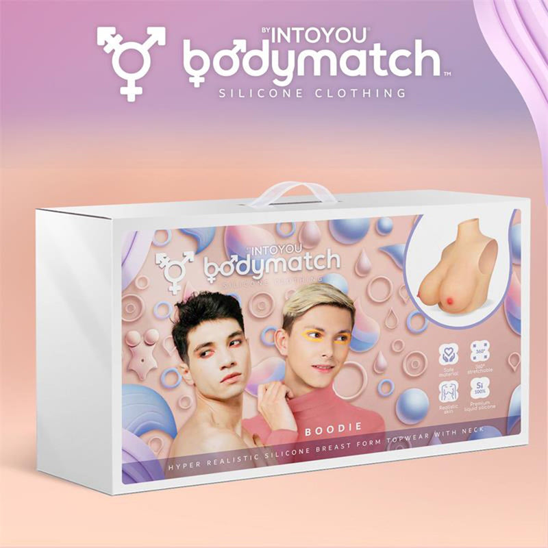 Bodymatch - Boodie - Realistische Siliconen Borstprothese - Lichte Huidskleur-Laced-up.nl