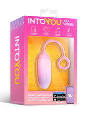 Intoyou - Vibrerend Eitje met App Control - Roze/Blauw-laced-up.nl