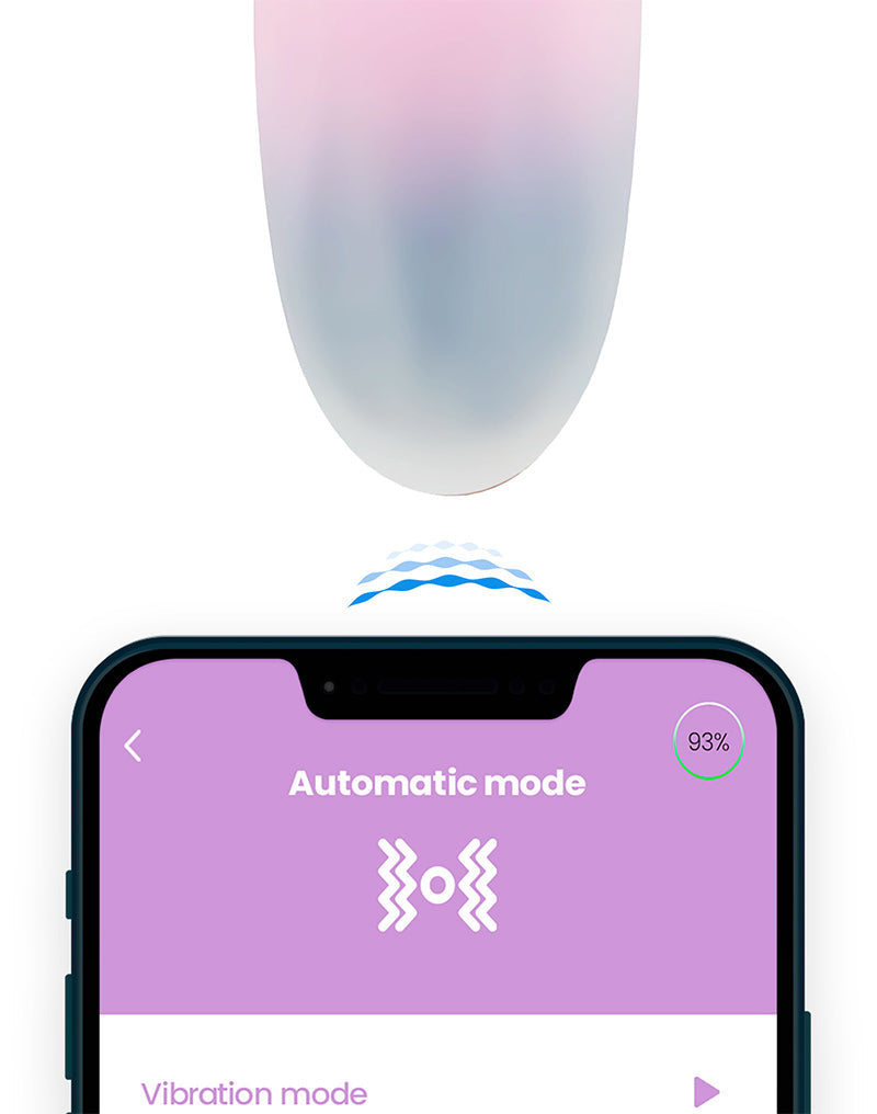 Intoyou - Vibrerend Eitje met App Control - Roze/Blauw-laced-up.nl