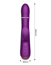 Intoyou - Sendel - Rabbit Vibrator met Bewegende Kralenring en App Control - Paars-laced-up.nl
