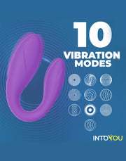 Intoyou - Partner Vibrator met App Control - Lila-laced-up.nl
