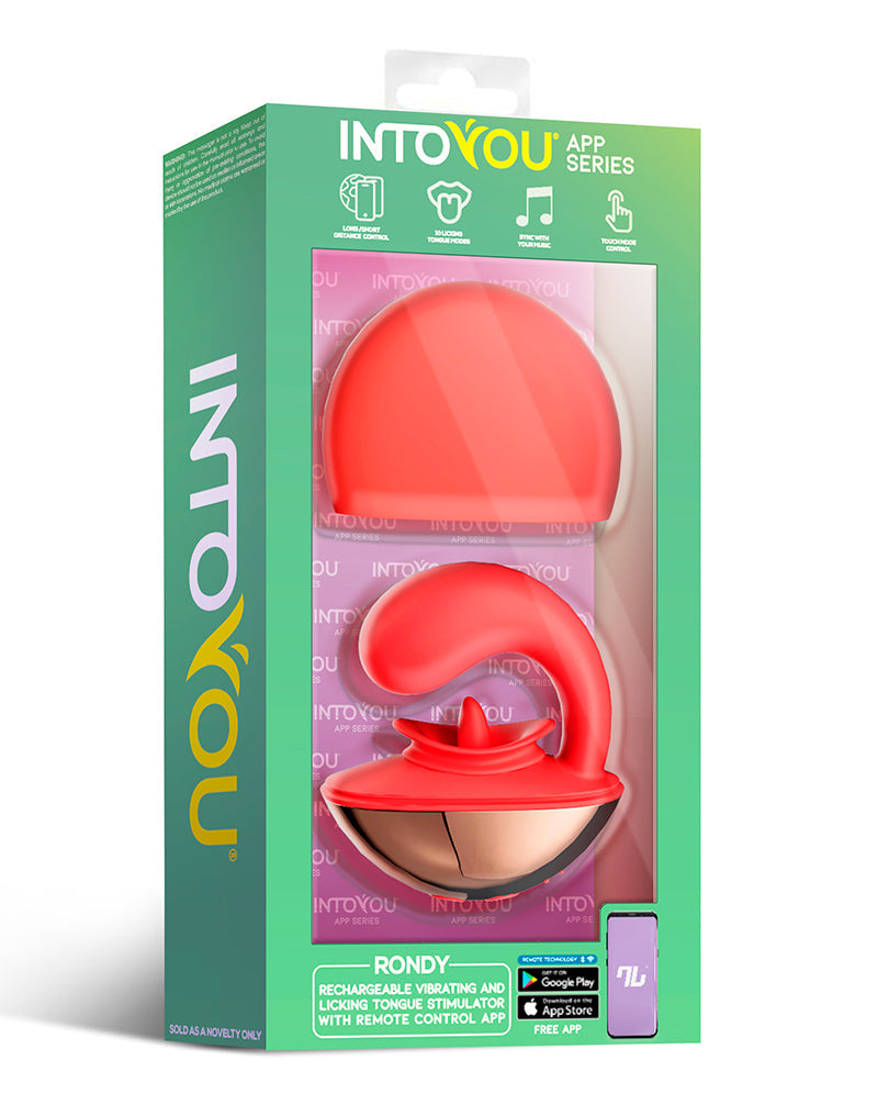 Intoyou - Rondy - Likkende Clitoris Vibrator - Met App Control - Rood-laced-up.nl