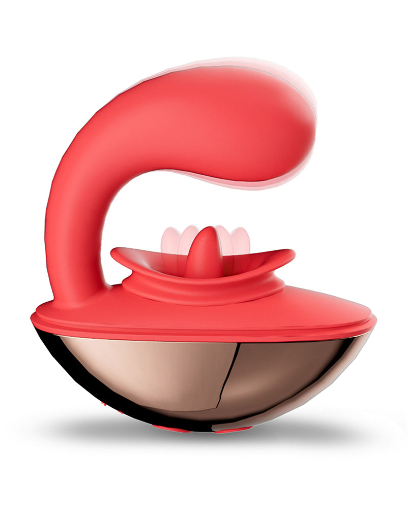 Intoyou - Rondy - Likkende Clitoris Vibrator - Met App Control - Rood-laced-up.nl