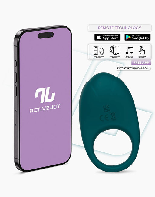 IY - Ringo - Vibrerende Cockring - App-bediening - Groen-Erotiekvoordeel.nl