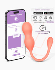 IY - Kyra - App Bediende Bekkenbodemtrainer Vaginaballetjes met Vibratie – Oranje-laced-up.nl