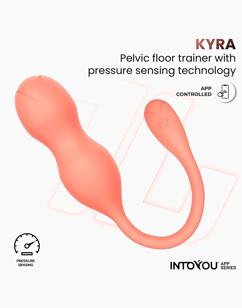 IY - Kyra - App Bediende Bekkenbodemtrainer Vaginaballetjes met Vibratie – Oranje-laced-up.nl