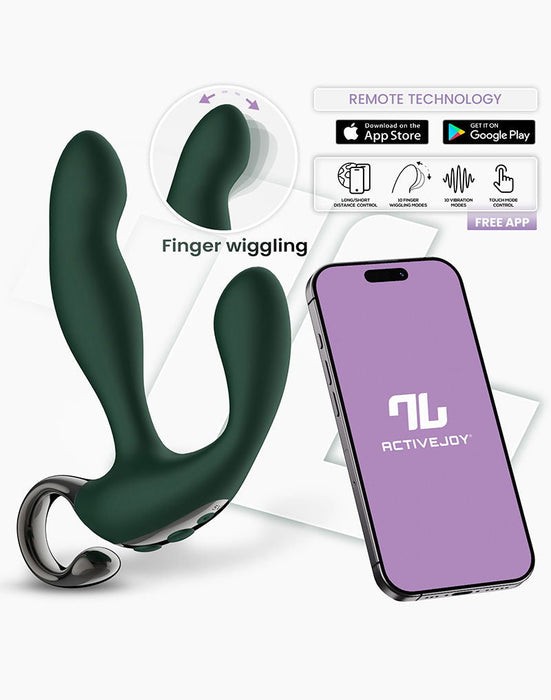 IY - Greeny Prostaatmassager met Wiggling Tip & App bediening – Groen-Erotiekvoordeel.nl