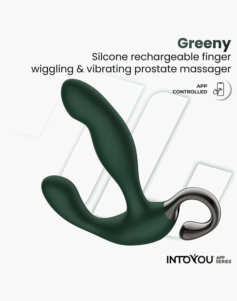 IY - Greeny Prostaatmassager met Wiggling Tip & App bediening – Groen-laced-up.nl