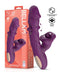 IY - Bella - Triple Motor Vibrator met Dubbel Kietelend Balletje en Likkende Tong - Paars-Erotiekvoordeel.nl