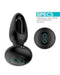 IY Sasha - Vibrerende Buttplug met Bewegend Tongetje en Afstandsbediening - Zwart-Erotiekvoordeel.nl