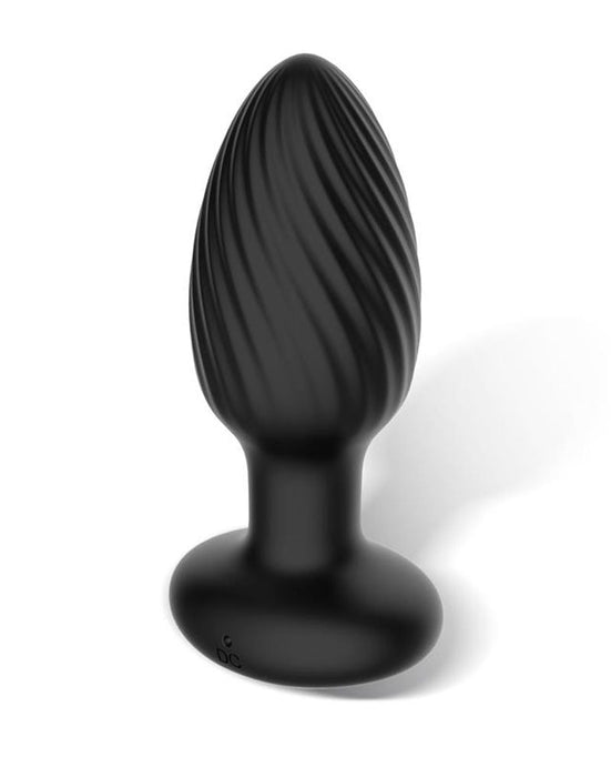 IY Drago - Vibrerende Buttplug - 360° Twister Beweging met Afstandsbediening - Zwart-Erotiekvoordeel.nl