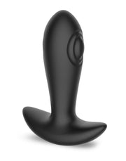 IY Milton - Vibrerende Buttplug met Dubbele Klopfunctie en Afstandsbediening - Zwart-laced-up.nl