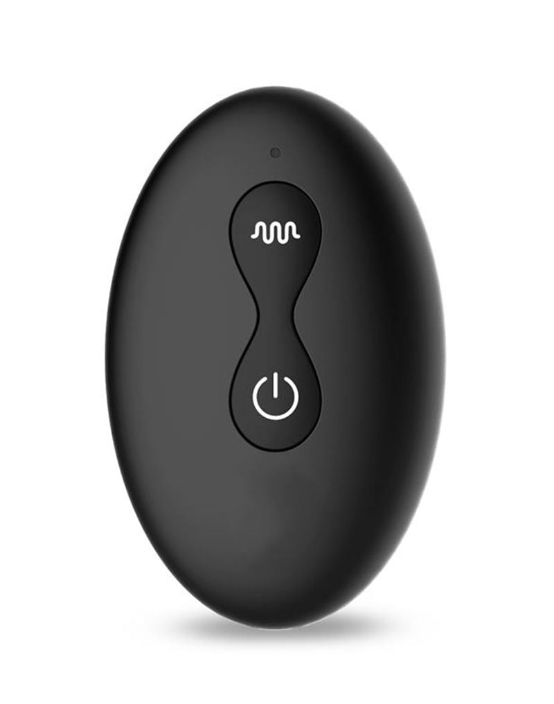 IY Milton - Vibrerende Buttplug met Dubbele Klopfunctie en Afstandsbediening - Zwart-laced-up.nl
