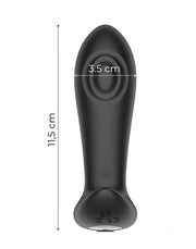 IY Milton - Vibrerende Buttplug met Dubbele Klopfunctie en Afstandsbediening - Zwart-laced-up.nl