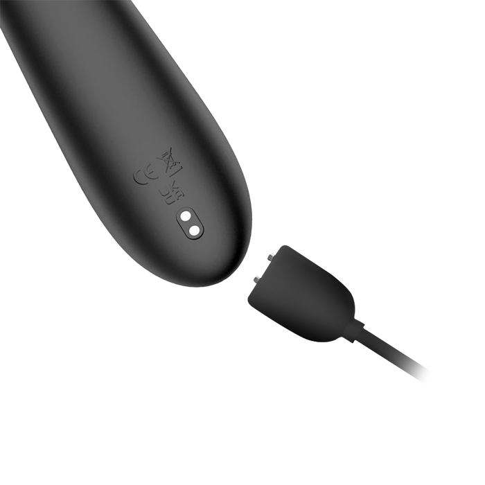 IY - Patty - Rabbit Vibrator met Roterende Bal - Zwart-Erotiekvoordeel.nl