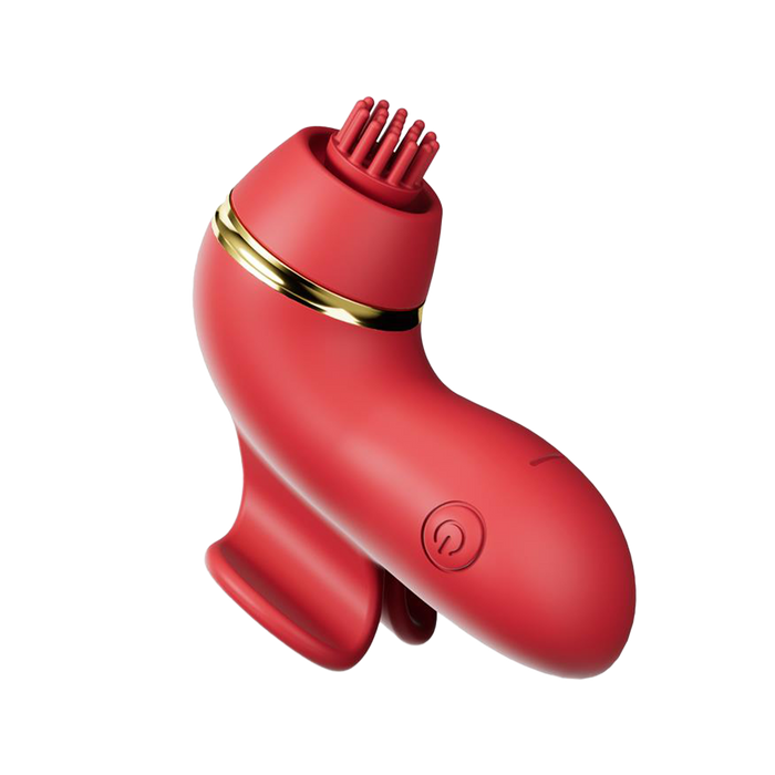 IY- Beeny - Multifunctionele vibrator - Met 4 Opzetstukjes - Rood-Erotiekvoordeel.nl